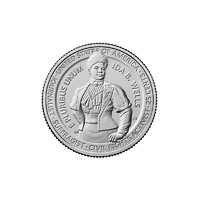 USA,quarter dollar 2025 D - Ida B. Wells női jogi aktivista újságíró aUNC+ nikkel