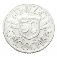 Ausztria,50 groschen 1947 EF+ aluminium