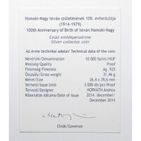 Magyarország,10000 forint 2014 PP - Homoki-Nagy István - Certifikáció