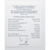 Magyarország,5000 forint 2006 - 1956-os forradalom - Certifikáció