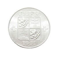 Csehszlovákia,10 haleru 1991 aUNC+ aluminium