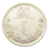 Mongólia,20 mongo 1937 VF+ nikkel