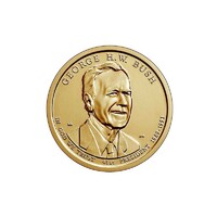 USA,1 dollar 2020 P - George H. W. Bush aUNC+ nikkel