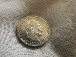 1901 ezüst 1 osztrák corona korona UNC verdefényes (LA8)