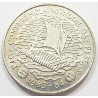 Mozambik,50 meticais 1983 - Halászati Világkonferencia aUNC+ nikkel