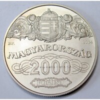 Magyarország,2000 forint 2014 - 90 éves az MNB UNC nikkel