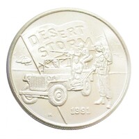 Ausztrália,5 dollars 1992 - Hutt River - U.S. Jeep aUNC+ nikkel