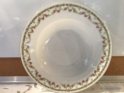 ANTIK TÁNYÉR - SZÁMOZOTT - PORCELÁN - 3 D MINTA - RÓZSÁS - BÉCS - 23 cm - RITKA LELET - HIBÁTLAN
