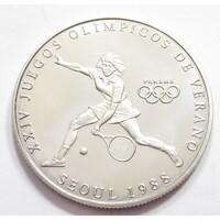 Panama,1 balboa 1988 - Szöul Olimpia - Tenisz UNC nikkel
