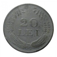 Románia,20 lei 1942 VF cink