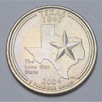 USA,quarter dollar 2004 P - Texas aUNC+ nikkel