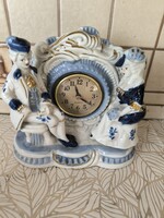 Porcelán kandalóóra  eladó! Páros figurás porcelán kandallóóra eladó!