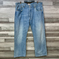 Levis 501 világoskék koptatott farmernadrág W38 L32