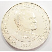 Mozambik,1000 meticais 1988 - II. János Pál pápa látogatása aUNC+ nikkel