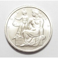 Svájc,5 franken 1948 - Alkotmány aUNC+ ezüst 15g835