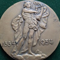 Reményi József: M.Kir. Operaház 50 éves, 1884-1934, bronz emlékérem
