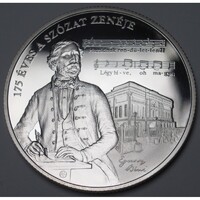 Magyarország,20000 forint 2018 PP - Szózat UNC ezüst 77.76g925