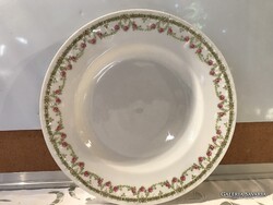 ANTIK TÁNYÉR - SZÁMOZOTT - PORCELÁN - 3 D MINTA - RÓZSÁS - BÉCS - 24 cm - RITKA LELET - HIBÁTLAN