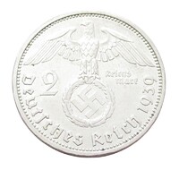 Németország,2 reichsmark 1939 A EF+ ezüst 8g625
