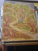 JÁK PÉTER 2026 o/v 40X 50cm " BETEKINTS-VÖLGYI RÉSZLET"-VESZPRÉM-