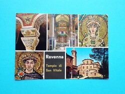 Képeslap (63) - Olaszország - Ravenna - San Vitale Bazilika mozaik 1970-es évek