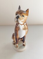 Eredeti Zsolnay boxer kutya porcelán figura – kézzel festett – Made in Hungary – hibátlan