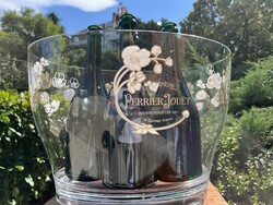 CHAMPAGNE CLUB - Vintage Perrier-Jouët plexi pezsgőhűtő – 4 palackos jégveder anemone díszítéssel