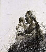 Varga Nándor Lajos (1895 – 1978) ANYA GYERMEKÉVEL