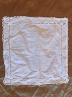ZSEBKENDŐ - CSIPKÉS -  23 x 23 cm - PAMUT - GYŰJTEMÉNYBŐL - NÉMET - HIBÁTLAN