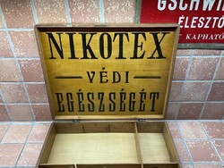 Nikotex doboz ,reklám.