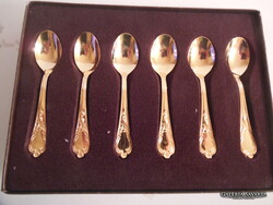 FLATWARE - 6 pcs - NEW - GILDED - SOLINGEN - SPOON - 18 karat - MARKED - ROCOCO - 11 x 2.5 cm
