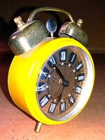 1960'S német VEKKER, ÉBRESZTŐÓRA mechanikus -BLESSING,PETER,JERGER-működik