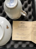 Herendi Rothschild mokkás csésze alátéttel