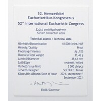 Magyarország,10000 forint 2021 PP - Eucharisztikus Kongresszus - Certifikáció