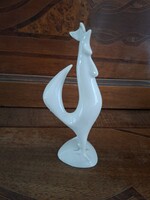 Ritka Hollóházi porcelán kakas figura - J. Seregély Márta (Art Deco)