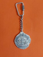 800-as olasz ezüst "Riviéra déli etruschi" kulcstarto 10,5x32mm 21,30 gramm