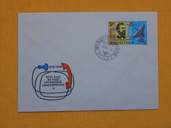 FDC 1976. 100 éves az első távbeszélő-összeköttetés Gyula bélyegzéssel