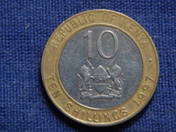 Kenya 10 Shillings 1997 bimetál