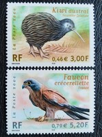 Fr3500-1 / Franciaország 2000 Veszélyeztetett madarak bélyegsor postatiszta