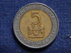 Kenya 5 Shillings 1997 bimetál