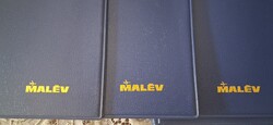 Malév arany feliratú mappa, irattartó