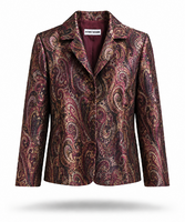 Elegáns Gerry Weber Jacquard Blézer - Kasmír Mintás Prémium Zakó / Méret: 40 (L)
