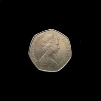 NAGY-BRITANNIA 50 Pence – 1969 Uralkodó: II. Erzsébet királynő