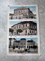 1915 Eger – Irgalmasrendi kórház, Szarvas kaszárnya és Városháza – eredeti, futott antik képeslap