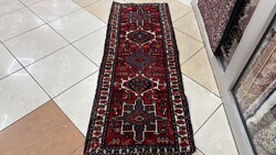 4457 Iráni kharaja heriz kézi gyapjú perzsa futó szőnyeg 60X160CM