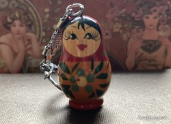 Matrjoska baba kulcstartó