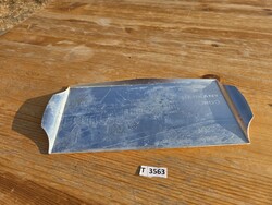 T3563 Harkányfürdő alu tálca 31x14 cm