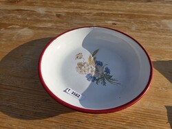 T3562 Lampart Pipacs búzakalácsos zománcos tál 25 cm