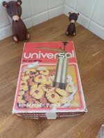 Retro Universal keksznyomó süteménykészítő eredeti dobozában igazi kuriózum