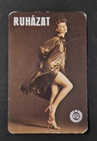 Áfész ruházat női erotikus kártyanaptár 1985